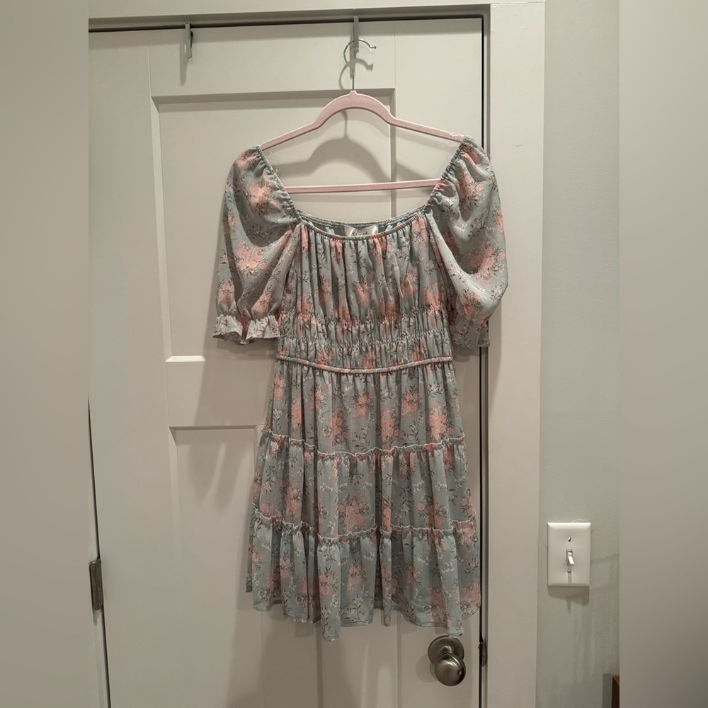 New Floral Off-Shoulder Dress